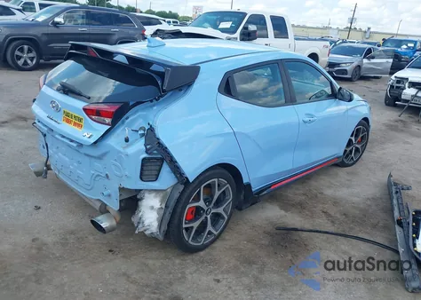 2019 Hyundai Veloster N z USA, uszkodzony, nr VIN KMHT36AH1KU001466